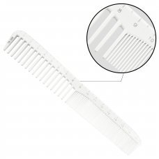 Гребень для волос пластиковый с линейкой COMB Y8-G50 Белый